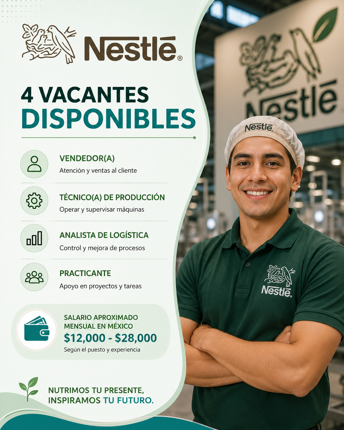 Oportunidades laborales en Nestlé México